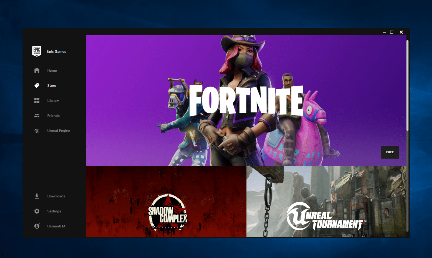 epic game launcher fortnite